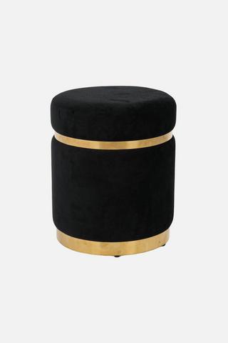 POLO VELVET OTTOMAN