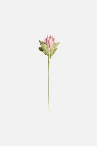 SINGLE STEM FAUX PROTEA - 1 - Blush Pink