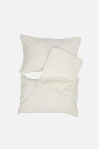 FUR BEDRUNNER & PILLOWCASE SET