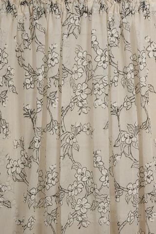 FLORAL VOILE TAPED CURTAINS 2030X218CM