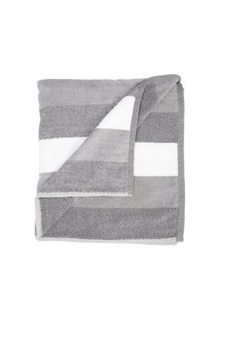 STRIPE MELANGE VELOUR BATH SHEET