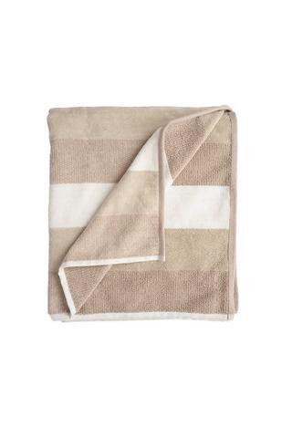 STRIPE MELANGE VELOUR BATH SHEET