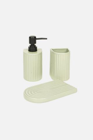3 PIECE CERAMIC BATHROOM ACCEESSORIES