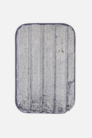 RIBBED FAUX FUR BATHMAT 40X60CM