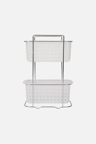 2 TIER BATHROOM RACK