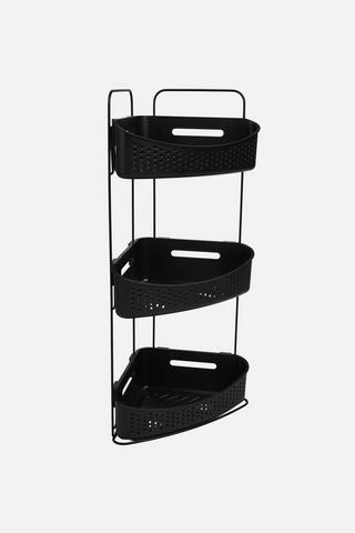 3 TIE CORNER RACK BLACK