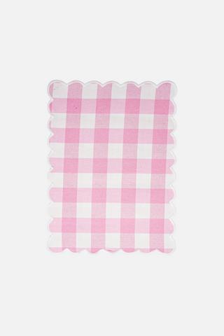 GINGHAM SCALLOP PLACEMAT