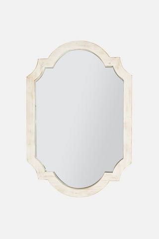 MIRROR OBLONG WHITE 76.5X113CM