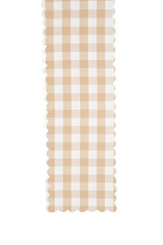 GINGHAM SCALLOP RUNNER