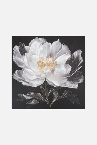MIDNIGHT MAGNOLIA WALL ART 80X80CM