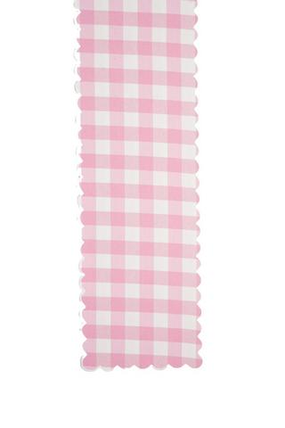GINGHAM SCALLOP RUNNER