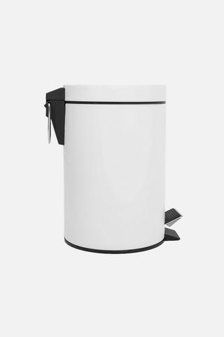 PEDAL BIN WHITE