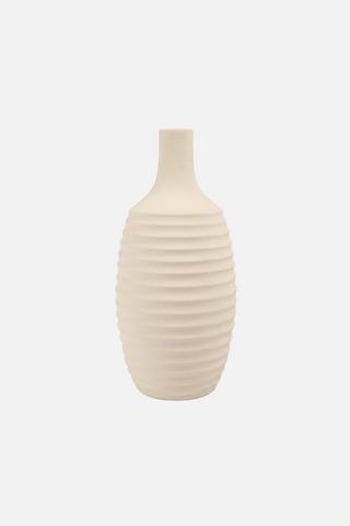 MEDIUM RIBBED BOTTLE VASE