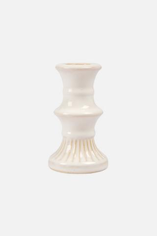 GLAZED CANDLE HOLDER