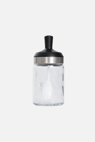 GLASS JAR & SPOON