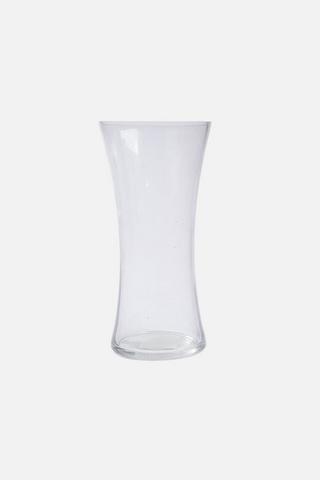 CURVY GLASS DECORATIVE VASE