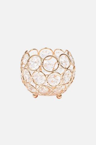 BEADED CANDLE HOLDER