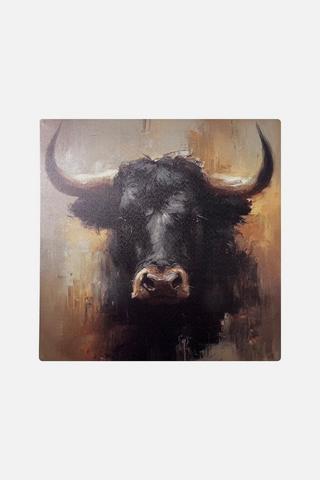 BULL CANVAS 38X38CM