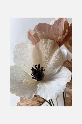 CREPE FLOWERS CANVAS 38X58CM