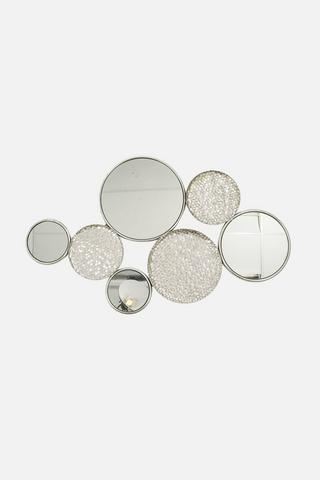 DIMENSIONAL CIRCLES WALL ART 59X99CM