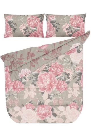 6 PIECE ROSE SKETCH POLYESTER COMFORTER SET