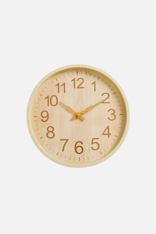 WOOD GRAIN WALL CLOCK 30CM