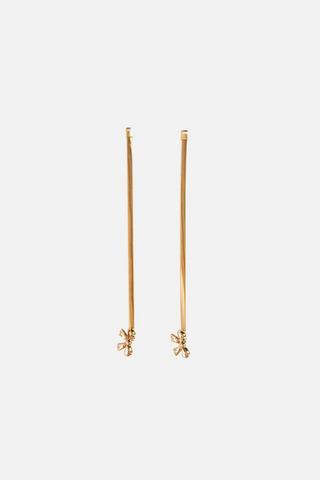 2PK GOLD BOW CLIP