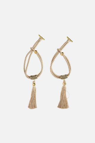 2PK FILAGREE GOLD TASSLE