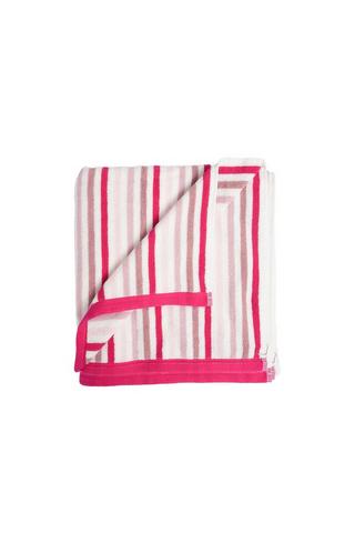 SOFT AND FLUFFY STRIPE BATH TOWEL