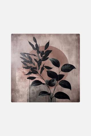 RUSTIC LEAVES CANVAS 38X38CM