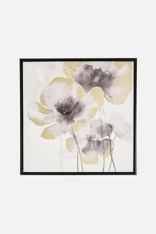 POPPY FOIL WALL ART 45X45CM