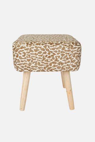 LEOPARD FOOT STOOL