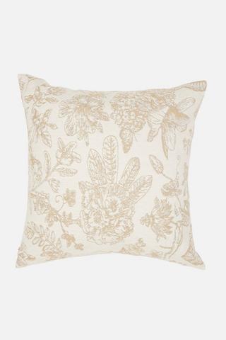 FLORAL CHENILLE SCATTER COVER 50X50CM
