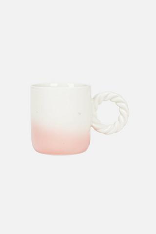 SWIRL HANDLE MUG