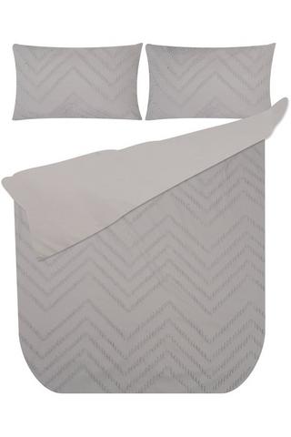 5 PIECE DIAMOND JACQUARD POLYESTER DUVET COVER SET