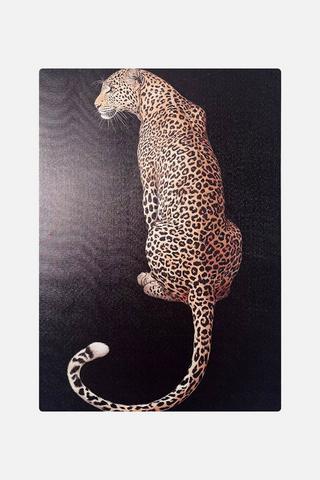 LEOPARD WALL ART 38X58CM