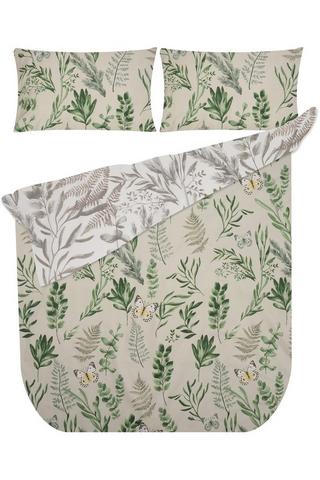 LUCYANNE LEAVES POLYCTOON DUVET COVER