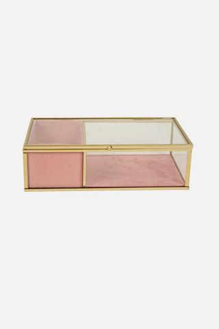GLASS JEWELLERY BOX
