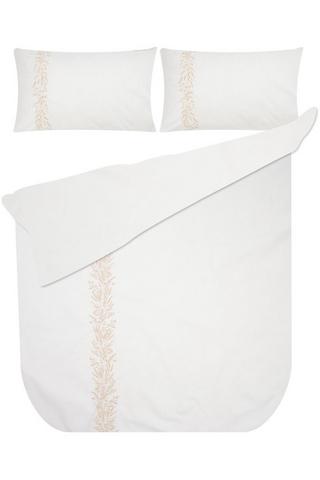 EMBROIDERED POLYCOTTON DUVET COVER