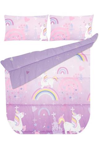 KIDS UNICORN POLYESTER COMFORTER