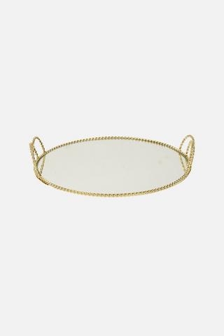 TWIST METAL MIRROR PLATTER