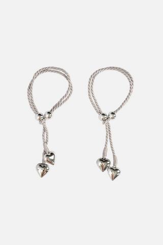 2 PACK HEART TIE BACK