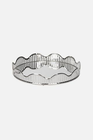 SCALLOP MIRROR PLATTER