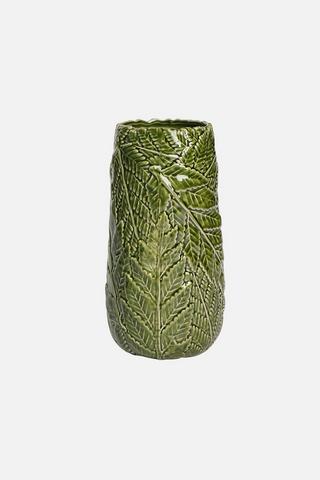 GLAZED LEAF VASE
