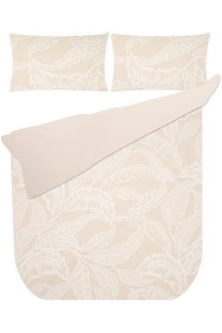 6 PIECE PALM JACQUARD POLYESTER DUVET COVER SET