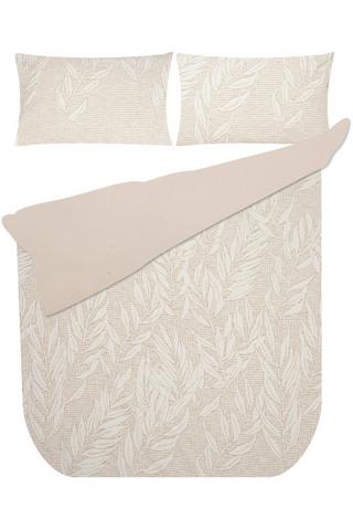 LEAVES WAFFLE POLYESTER DUVET COVER