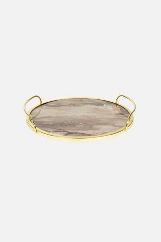 GREY MARBLE PLATTER