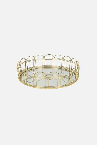 SCALLOP MIRROR PLATTER