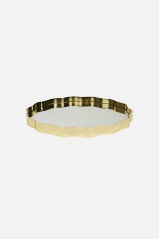 ELLERIE SCALLOP MIRROR PLATTER