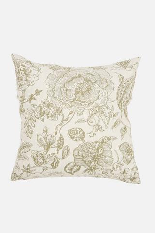 FLORAL CHENILLE SCATTER COVER 50X50CM